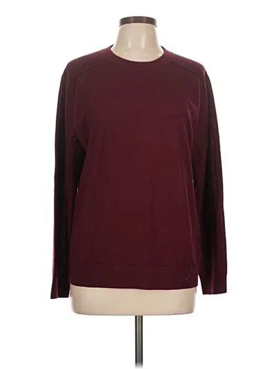 Pre-owned Talbots Sweatshirt In Burgundy