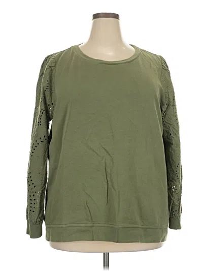 Pre-owned Talbots Sweatshirt In Green