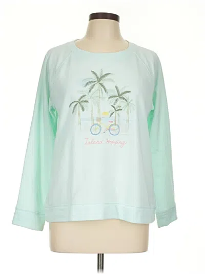 Pre-owned Talbots Sweatshirt In Green