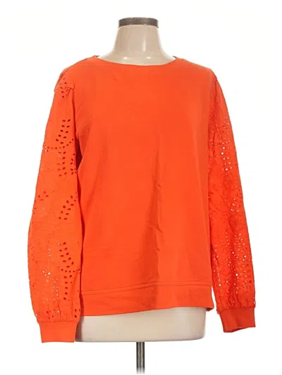 Pre-owned Talbots Sweatshirt In Orange