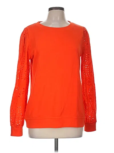 Pre-owned Talbots Sweatshirt In Orange