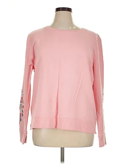 Pre-owned Talbots Sweatshirt In Pink