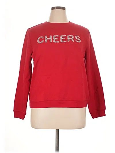 Pre-owned Talbots Sweatshirt In Red