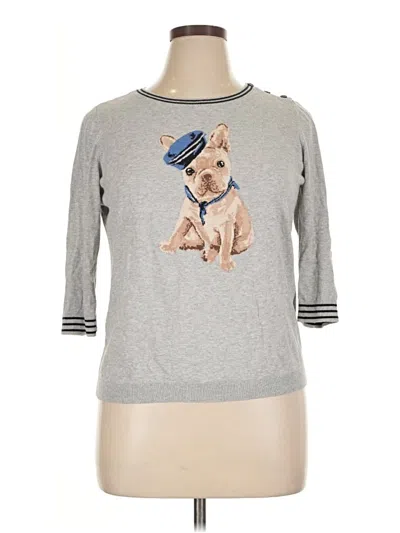 Pre-owned Talbots Sweatshirt In Silver