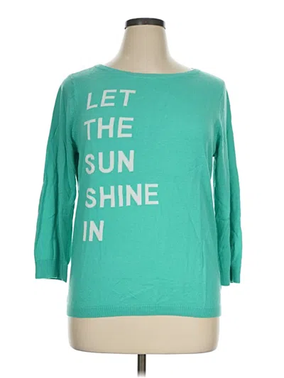 Pre-owned Talbots Sweatshirt In Teal