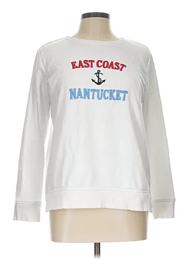 Pre-owned Talbots Sweatshirt In White