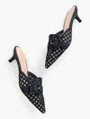 Talbots Sylvie Woven Raffia Mules - Blue - 11m