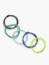 Talbots T By  Hair Tie Set Of 5 - Sea Blue - 001