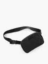 Talbots T By  Quilted Nylon Belt Bag - Black - 001