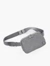 Talbots T By  Quilted Reflective Nylon Belt Bag - Silver - 001 In Silver