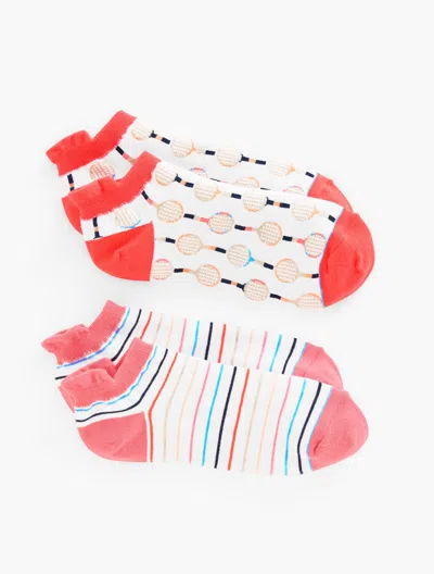 Talbots T By  Tennis 2-pack Ankle Socks - White - 001
