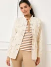 Talbots Tailored Denim Jacket - Light Ecru - X  In Light Ecru
