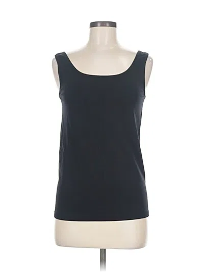 Pre-owned Talbots Tank Top Black Square Neckline Tops