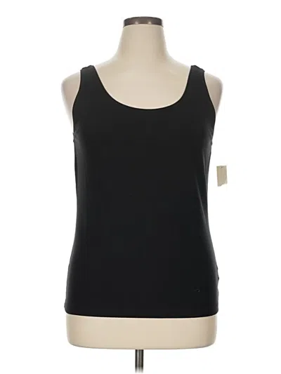 Pre-owned Talbots Tank Top Black Square Neckline Tops