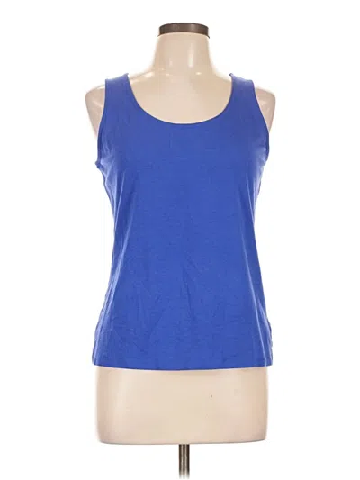 Pre-owned Talbots Tank Top Blue Halter Neckline Tops