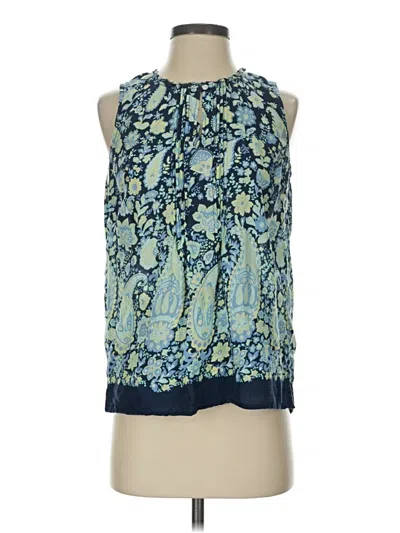 Pre-owned Talbots Tank Top Blue Halter Neckline Tops