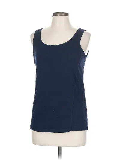 Pre-owned Talbots Tank Top Blue Strapless Neckline Tops