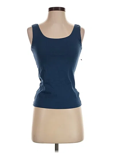 Pre-owned Talbots Tank Top Blue Strapless Neckline Tops