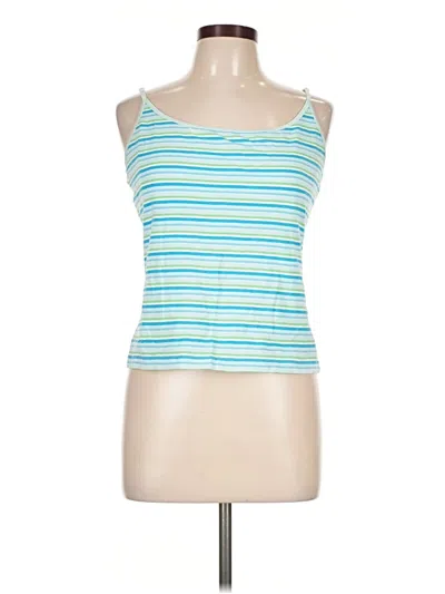 Pre-owned Talbots Tank Top Blue Strapless Neckline Tops