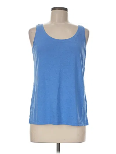 Pre-owned Talbots Tank Top Blue Strapless Neckline Tops