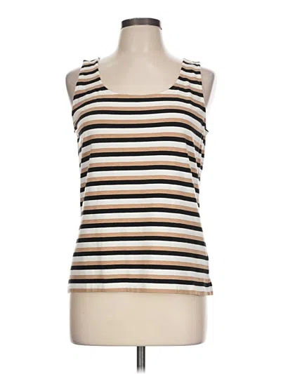 Pre-owned Talbots Tank Top Gold Strapless Neckline Tops