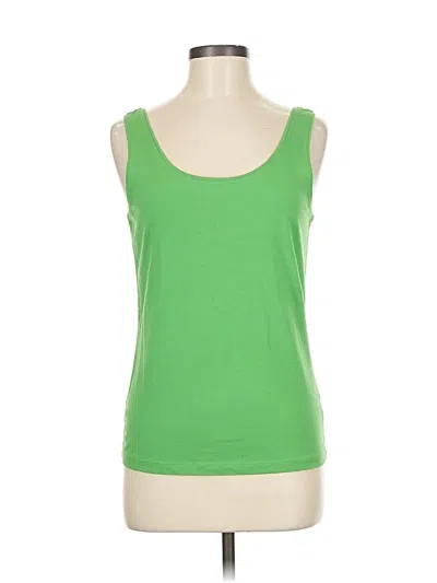 Pre-owned Talbots Tank Top Green Strapless Neckline Tops