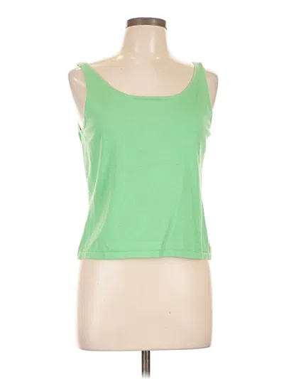 Pre-owned Talbots Tank Top Green Strapless Neckline Tops