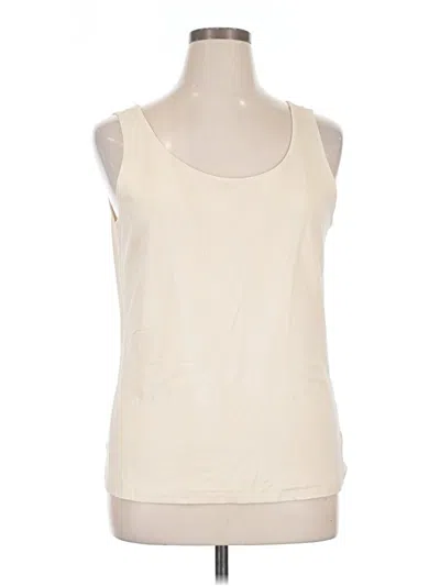 Pre-owned Talbots Tank Top Ivory Halter Neckline Tops