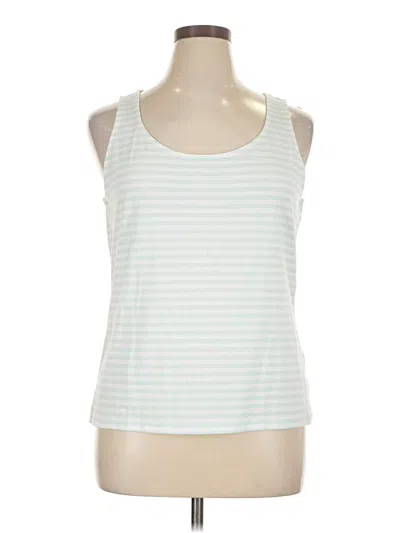Talbots Tank Top Ivory Halter Neckline Tops In White