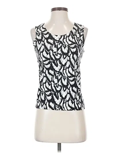 Pre-owned Talbots Tank Top Ivory Halter Neckline Tops In White