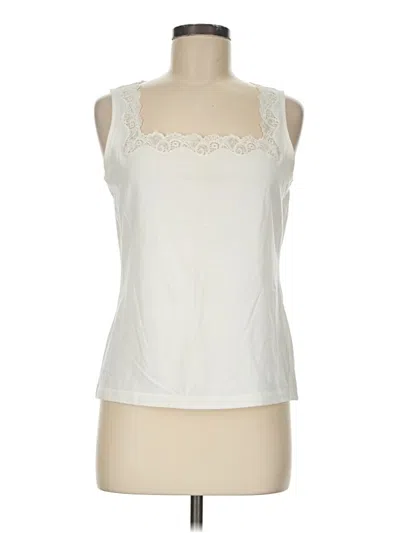 Pre-owned Talbots Tank Top Ivory Strapless Neckline Tops