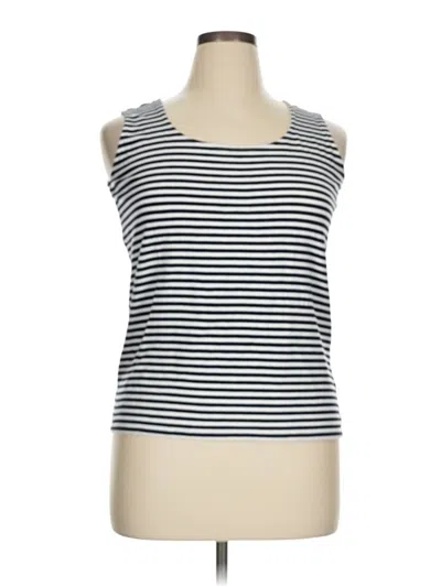Pre-owned Talbots Tank Top Ivory Strapless Neckline Tops In White