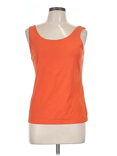 Pre-owned Talbots Tank Top Orange Strapless Neckline Tops