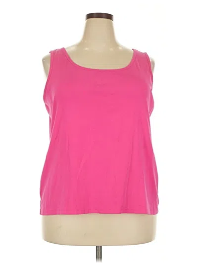 Pre-owned Talbots Tank Top Pink Strapless Neckline Tops
