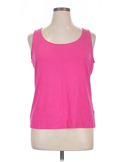 Pre-owned Talbots Tank Top Pink Strapless Neckline Tops