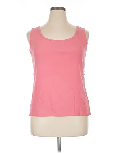 Pre-owned Talbots Tank Top Pink Strapless Neckline Tops
