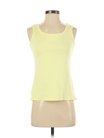 Pre-owned Talbots Tank Top Yellow Halter Neckline Tops