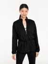 Talbots Tech Stretch Full-zip Jacket - Black - Xs  In Black