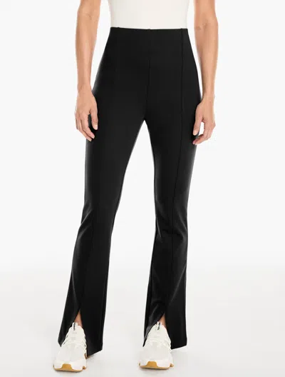 Talbots Tech Stretch Split Flare Leg Pants - Black - Xs
