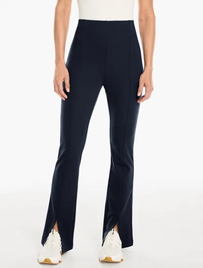 Talbots Tech Stretch Split Flare Leg Pants - Blue - Xs