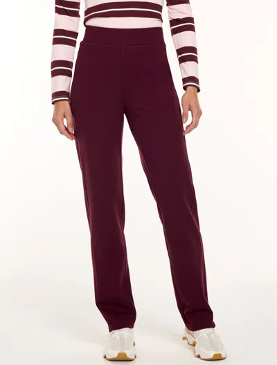 Talbots Tech Stretch Straight Leg Pull-on Pants - Rich Burgundy - Xs