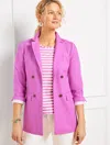 Talbots Textured Cotton Jacket - Mauve Berry - 22  In Mauve Berry