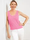 Talbots Plus Petite - Textured Sweater Shell - Aurora Pink - 2x - 100% Cotton