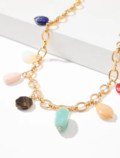 Talbots Thea Charm Necklace - Multi/gold - 001