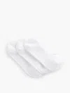 Talbots Three Pair No Show Socks - White - 001