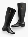 Talbots Tish Bit Riding Boots - Extended Calf - Black - 11m