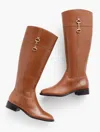 Talbots Tish Bit Riding Boots - Extended Calf - Cognac - 9m  In Cognac