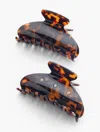 Talbots Tortoiseshell Claw Clip Set - Caramel Tort - 001  In Caramel Tort
