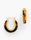 Talbots Tortoiseshell Hoop Earrings - Tortoiseshell/gold - 001