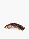 Talbots Tortoiseshell Wide Barrette - Caramel Tort/gold - 001  In Caramel Tort,gold